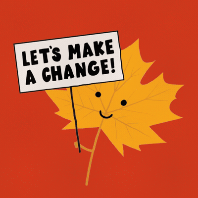 Sign Saying Let's Make A Change GIF