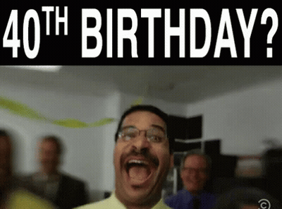 Sign Saying Life Begins At 40 GIF