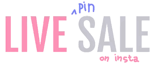 Sign Saying Live Sale On Insta Sticker