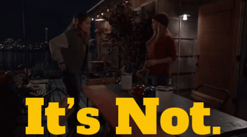Sign Saying Not With Two People GIF