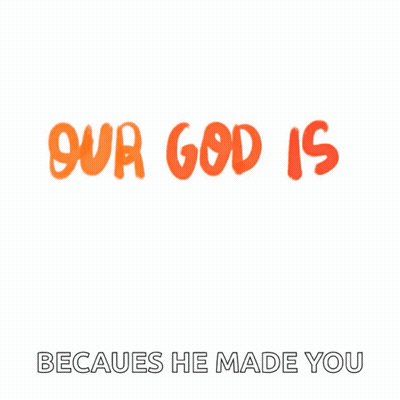 Sign Saying Our God Is Amazing