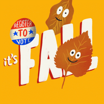 Sign Saying Register To Vote GIF