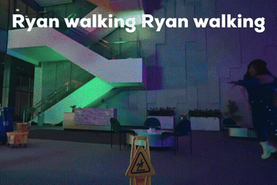 Sign Saying Ryan Walking GIF