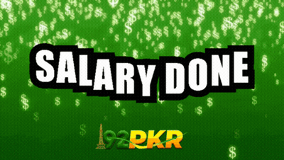 Sign Saying Salary Done GIF