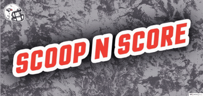 Sign Saying Scoop N Score With Football Helmet GIF
