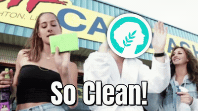 Sign Saying So Clean GIF