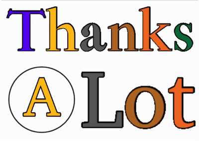 Sign Saying Thanks A Lot GIF