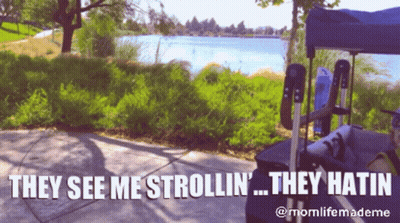 Sign Saying They See Me Strollin Hatred GIF