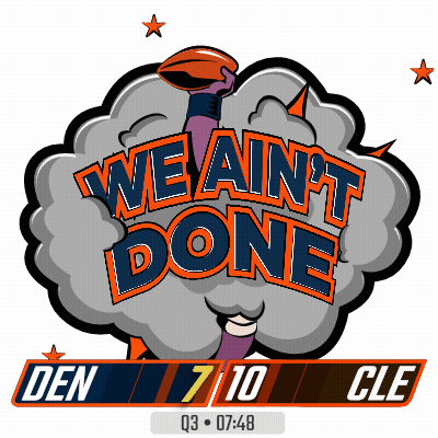 Sign Saying We Ain't Done With Football GIF
