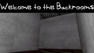 Sign Saying Welcome To The Backrooms GIF