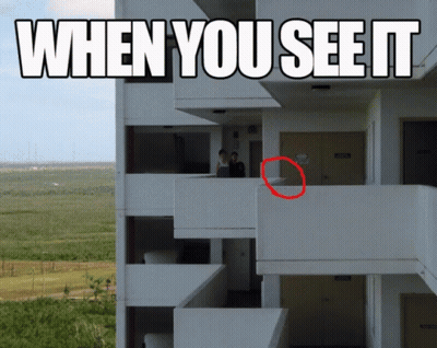 Sign Saying When You See It Above Building GIF