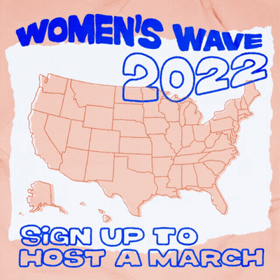 Sign Saying Women's Wave 2022 GIF
