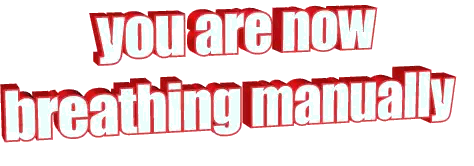 Sign Saying You Are Breathing Manually Sticker