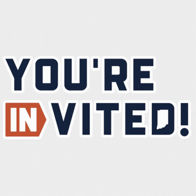 Sign Saying You're Invited GIF