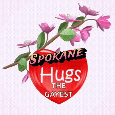 Sign That Says Spokane Hugs The Gayest GIF