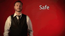 Sign With Robert Safe Sign Language GIF