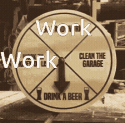 Sign Work Clean Garage And Drink Beer GIF