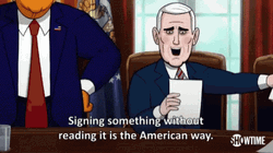 Signing Our Cartoon President Joe Biden GIF