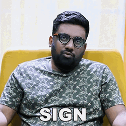 Signing Sign Command Manan Desai GIF