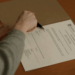 Signs Personal Signature On Paper GIF