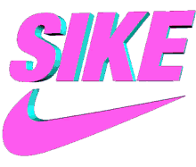 Sike Nike Check Logo GIF