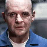 Silence Of The Lambs Lecter Staring GIF
