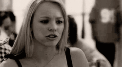 Silence Rachel McAdams Shut Up Text GIF
