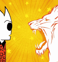 Silence The Angry Lion GIF