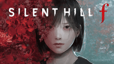 Silent Hill F Poster Woman With Red Flowers GIF