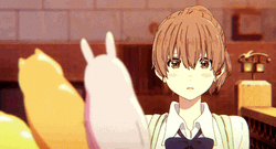 Silent Voice Shouko Feeling Tensed GIF