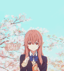 Silent Voice Shouko Looking Left GIF