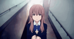 Silent Voice Shouko Nishimiya Smiling GIF