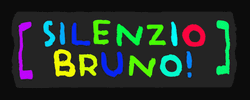 Silenzio Bruno Flashing Neon Sign GIF