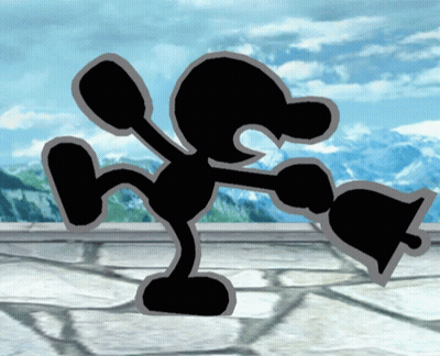 Silhouette Cartoon Character With Bell GIF