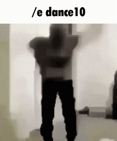 Silhouette Dancing With E Dance10 Text GIF