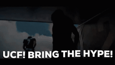 Silhouette Football Player UCF Bring The Hype GIF