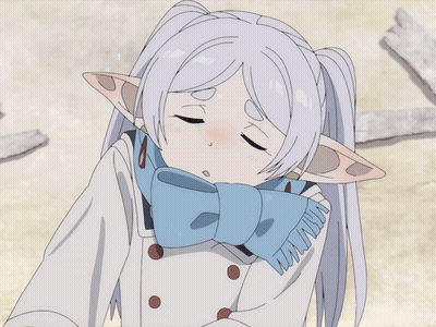 Silhouette Girl Holding Staff In Front Of Full Moon GIF