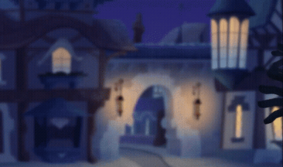 Silhouette Hands Reaching Toward Building At Night GIF
