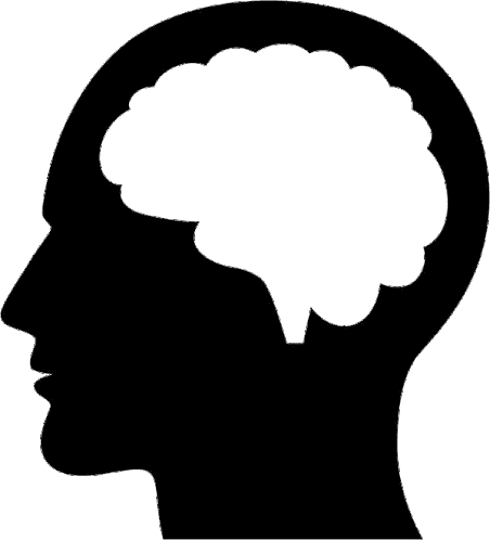 Silhouette Head With Scaling Credit Sticker
