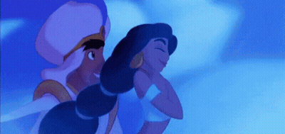 Silhouette In Cave Saying In The Beginning GIF