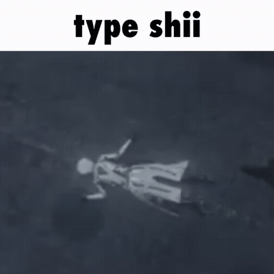 Silhouette Laying On Ground Type Shii GIF