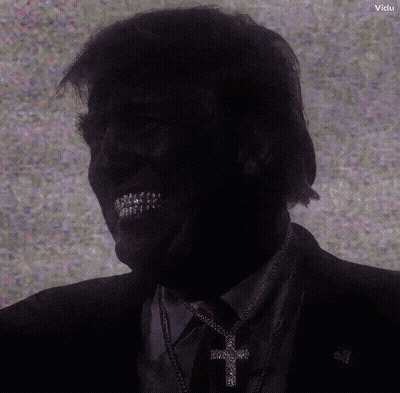 Silhouette Man With Cross On Neck GIF
