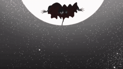 Silhouette Of Flying Person In Cape GIF