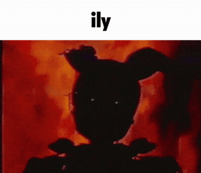 Silhouette Of Girl With Ponytail Saying Illy GIF