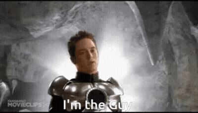 Silhouette Of Man In Front Of Derecc Circle GIF