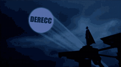 Silhouette Of Man In Front Of Derecc Circle GIF