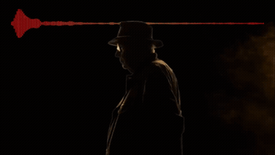 Silhouette Of Man Saying My Name Is Edwin GIF