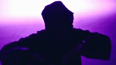 Silhouette Of Person Wearing Hat GIF