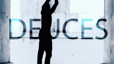 Silhouette Of Person With Deuce GIF