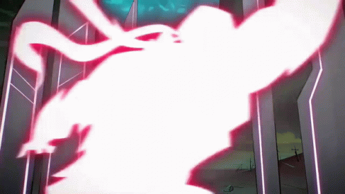 Silhouette Of Person With Pink Light GIF